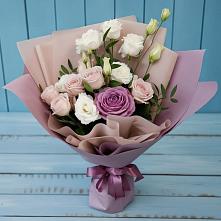Букет цветов из:  Розы и Лизиантусы #REPLACE_PRED# Свободе