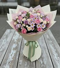 Букет цветов из:  Розы и Хризантемы #REPLACE_PRED# Свободе