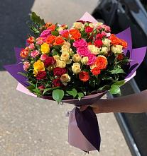 Букет Микс из разноцветных кустовых роз #REPLACE_PRED# Свободе