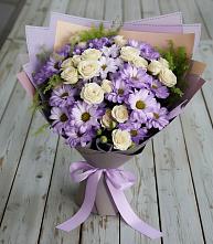 Букет цветов из:  Хризантемы и Розы в Свободе